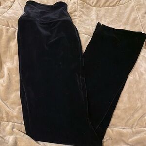 Lisse high waisted waist control velour bootcut leggings